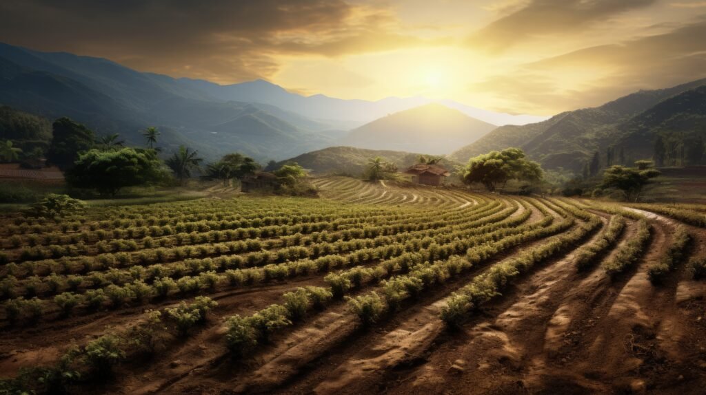 Planting of cocoa plants in a farm in Jaen Cajamarca Peru